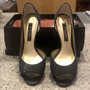 Special occasion black sparkle Nina 7 1/2 size
